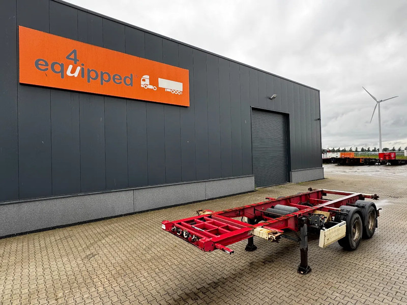 Krone 2-assig 20FT chassis, BPW + trommel, luchtvering, leeggewicht: 3.180kg - Semirimorchio portacontainer/ Caisse interchangeable: foto 1 Krone 2-assig 20FT chassis, BPW + trommel, luchtvering, leeggewicht: 3.180kg - Semirimorchio portacontainer/ Caisse interchangeable: foto 1