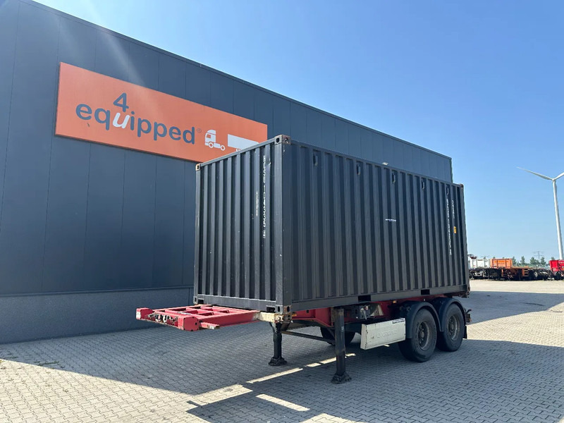 Krone 2-axle 20FT chassis + 20FT DV 8'6" container ONE-WAY - Semirimorchio portacontainer/ Caisse interchangeable: foto 1 Krone 2-axle 20FT chassis + 20FT DV 8'6" container ONE-WAY - Semirimorchio portacontainer/ Caisse interchangeable: foto 1