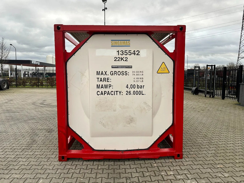 SINGAMAS 20FT ISO, 26.000L/1-COMP/3 BAFFELS/3 manholes, 5Y inspection: 06/2027 - Serbatoio di stoccaggio: foto 5 SINGAMAS 20FT ISO, 26.000L/1-COMP/3 BAFFELS/3 manholes, 5Y inspection: 06/2027 - Serbatoio di stoccaggio: foto 5