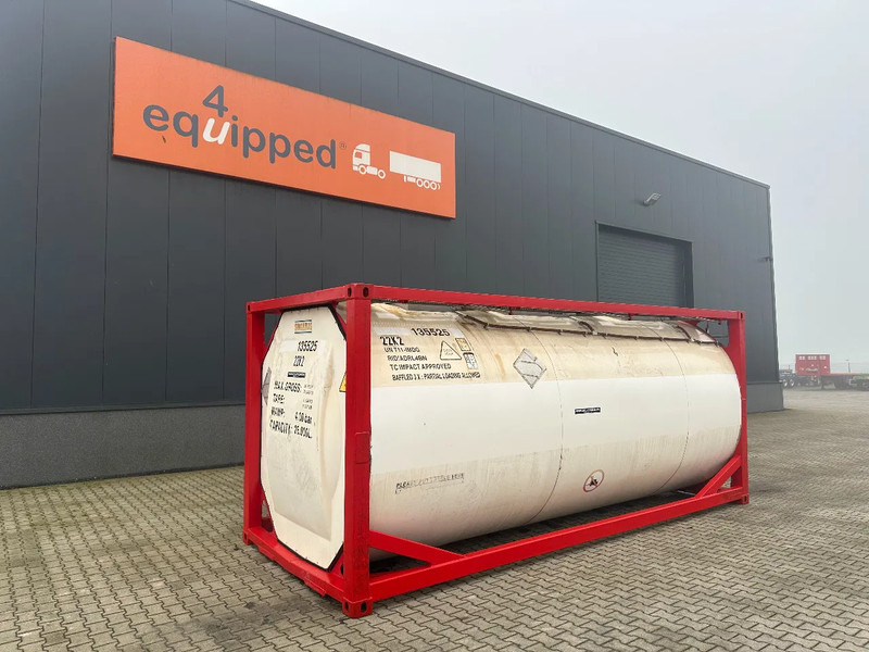 SINGAMAS 20FT ISO, 26.000L/1-COMP/3 BAFFELS/3 manholes, 5Y inspection: 06/2027 - Serbatoio di stoccaggio: foto 1 SINGAMAS 20FT ISO, 26.000L/1-COMP/3 BAFFELS/3 manholes, 5Y inspection: 06/2027 - Serbatoio di stoccaggio: foto 1