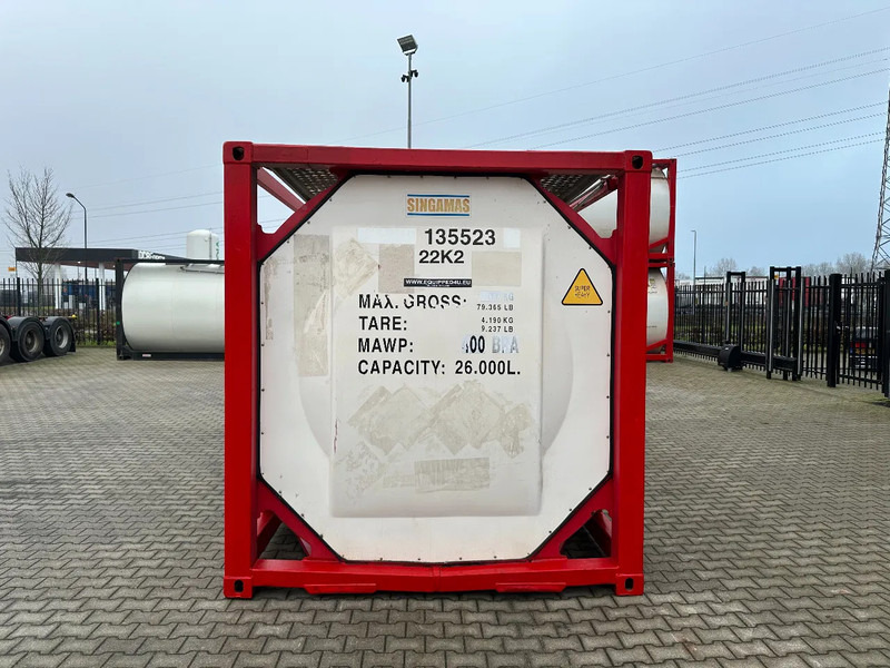 SINGAMAS 20FT ISO, 26.000L/1-COMP/3 BAFFELS/3 manholes, 5Y inspection: 06/2027 - Serbatoio di stoccaggio: foto 5 SINGAMAS 20FT ISO, 26.000L/1-COMP/3 BAFFELS/3 manholes, 5Y inspection: 06/2027 - Serbatoio di stoccaggio: foto 5