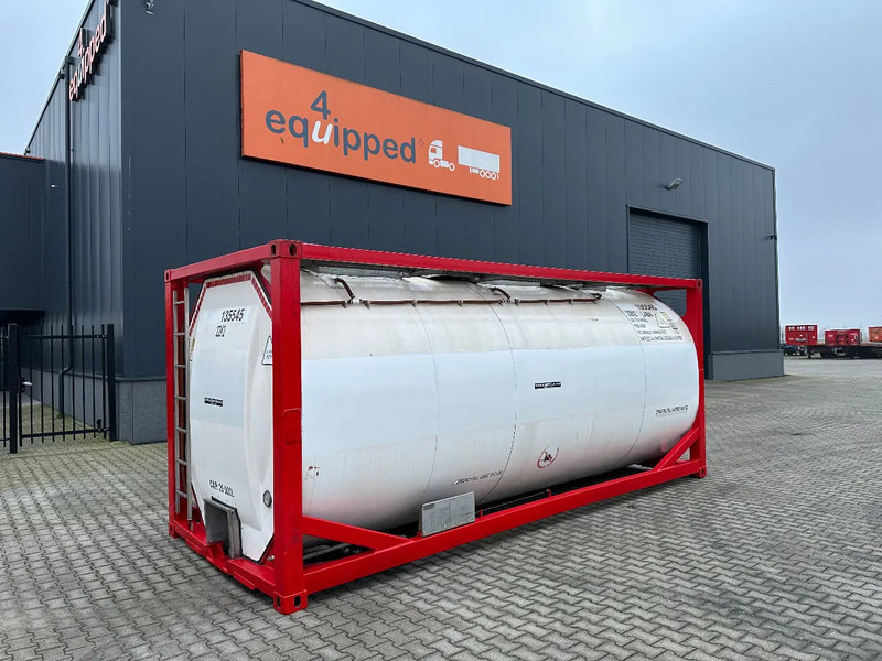 SINGAMAS 20FT ISO, 26.000L/1-COMP/3 BAFFELS/3 manholes, 5Y inspection: 06/2027 - Serbatoio di stoccaggio: foto 1 SINGAMAS 20FT ISO, 26.000L/1-COMP/3 BAFFELS/3 manholes, 5Y inspection: 06/2027 - Serbatoio di stoccaggio: foto 1