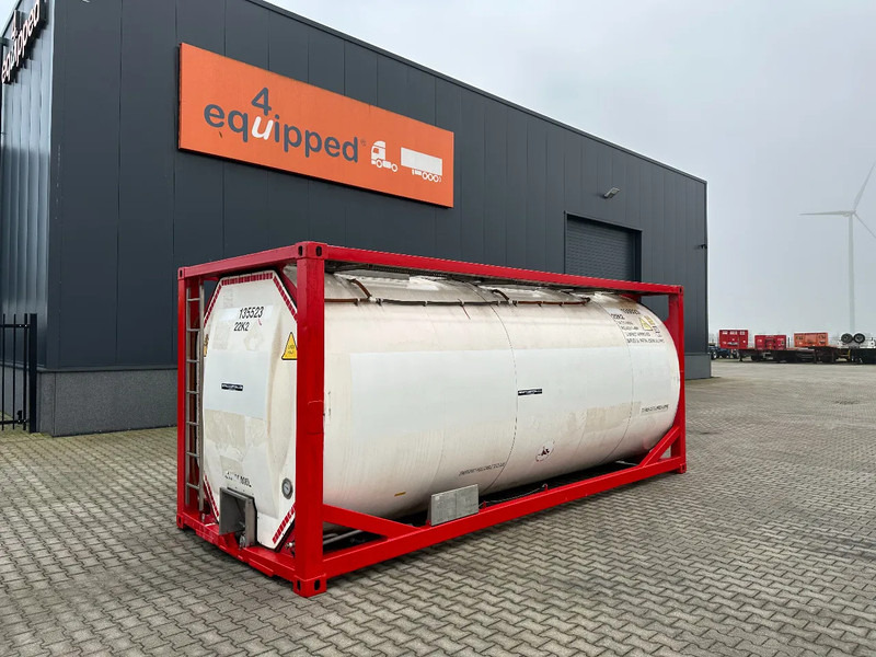 SINGAMAS 20FT ISO, 26.000L/1-COMP/3 BAFFELS/3 manholes, 5Y inspection: 06/2027 - Serbatoio di stoccaggio: foto 1 SINGAMAS 20FT ISO, 26.000L/1-COMP/3 BAFFELS/3 manholes, 5Y inspection: 06/2027 - Serbatoio di stoccaggio: foto 1