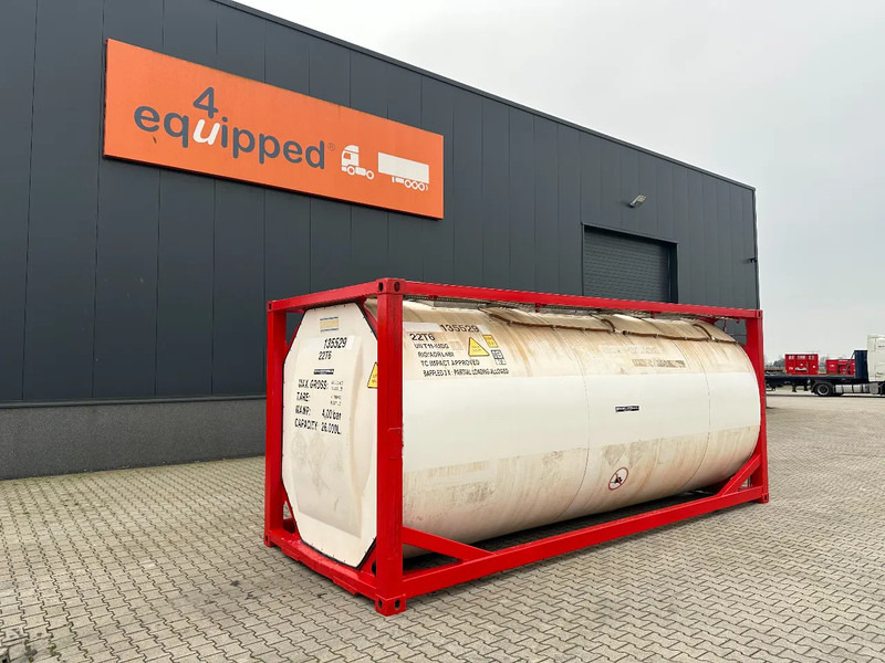 SINGAMAS 20FT ISO, 26.000L/1-COMP/3 BAFFELS/3 manholes, 5Y inspection: 06/2027 - Serbatoio di stoccaggio: foto 1 SINGAMAS 20FT ISO, 26.000L/1-COMP/3 BAFFELS/3 manholes, 5Y inspection: 06/2027 - Serbatoio di stoccaggio: foto 1