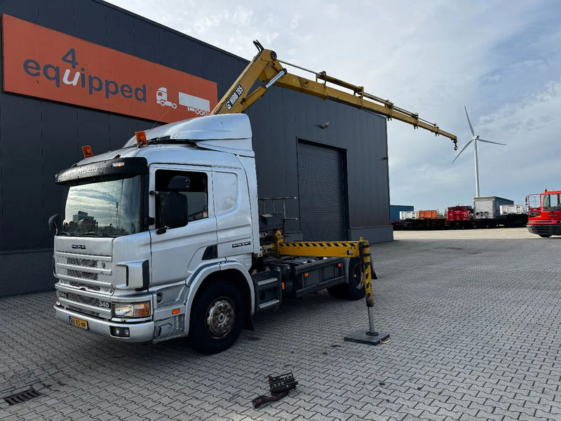 Scania P114-340 + HIAB 19-5 crane + remote / Euro-3 / 3 pedals / NL-truck / APK: 12-2025 - Camion con gru: foto 2 Scania P114-340 + HIAB 19-5 crane + remote / Euro-3 / 3 pedals / NL-truck / APK: 12-2025 - Camion con gru: foto 2