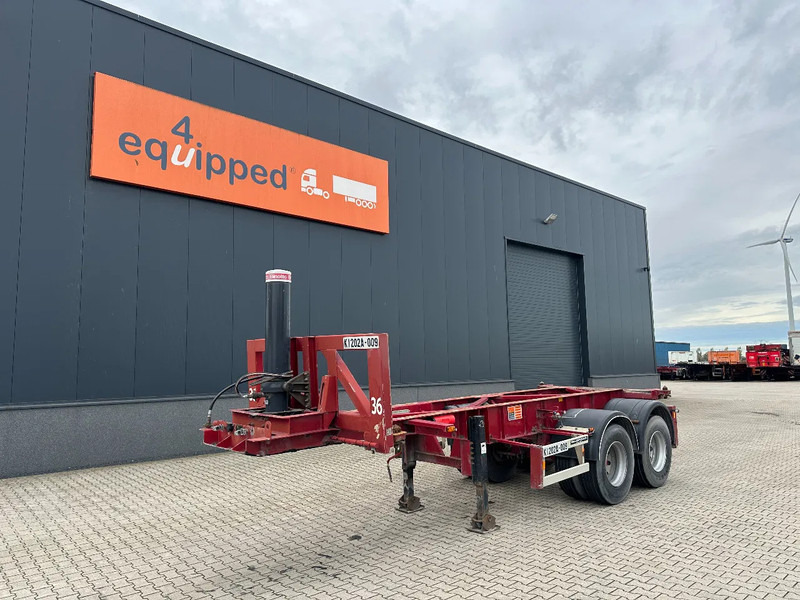 Van Hool 2 AXLE 20FT TIPPING-CHASSIS, TWIN-TIRES, BPW + DRUM, ALCOA - Semirimorchio portacontainer/ Caisse interchangeable: foto 1 Van Hool 2 AXLE 20FT TIPPING-CHASSIS, TWIN-TIRES, BPW + DRUM, ALCOA - Semirimorchio portacontainer/ Caisse interchangeable: foto 1