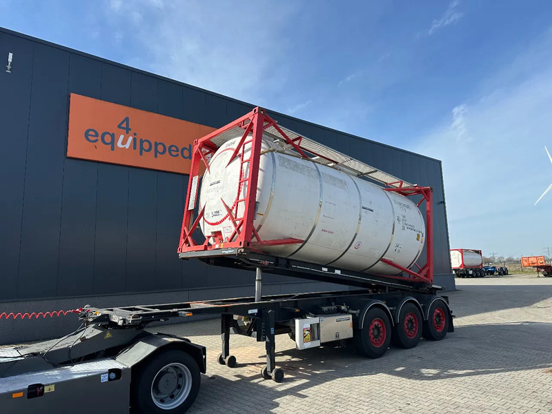 Van Hool 20FT Tipping-chassis, ADR (EX/II, EX/III, FL, AT), SAF, 2 liftaxles, APK/ADR: 10-2025 - Semirimorchio portacontainer/ Caisse interchangeable: foto 1 Van Hool 20FT Tipping-chassis, ADR (EX/II, EX/III, FL, AT), SAF, 2 liftaxles, APK/ADR: 10-2025 - Semirimorchio portacontainer/ Caisse interchangeable: foto 1