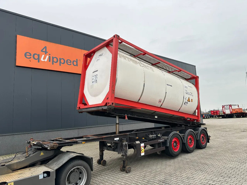 Van Hool 20FT Tipping-chassis, ADR (EX/II, EX/III, FL, AT), SAF + DISC, 2 liftaxles - Semirimorchio portacontainer/ Caisse interchangeable: foto 1 Van Hool 20FT Tipping-chassis, ADR (EX/II, EX/III, FL, AT), SAF + DISC, 2 liftaxles - Semirimorchio portacontainer/ Caisse interchangeable: foto 1