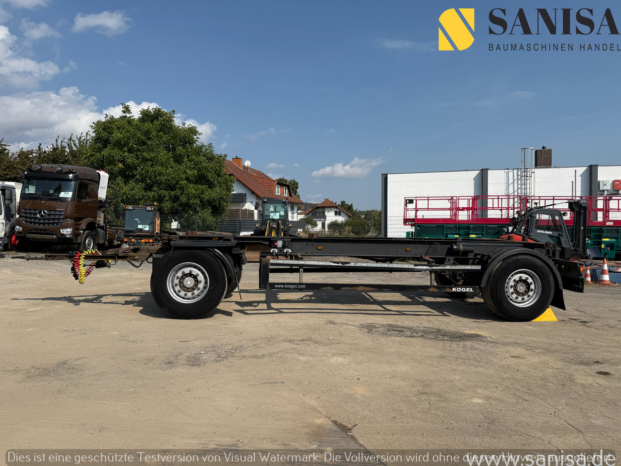 KÖGEL AW18/Wechselfahrgestell/BDF/Pneumatik - Rimorchio telaio: foto 2 KÖGEL AW18/Wechselfahrgestell/BDF/Pneumatik - Rimorchio telaio: foto 2