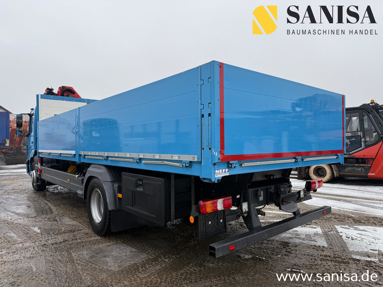 MERCEDES-BENZ Atego 1524/Palfinger PK 9.501/Funk - Autocarro con pianale/ Cassone fisso, Camion con gru: foto 4 MERCEDES-BENZ Atego 1524/Palfinger PK 9.501/Funk - Autocarro con pianale/ Cassone fisso, Camion con gru: foto 4