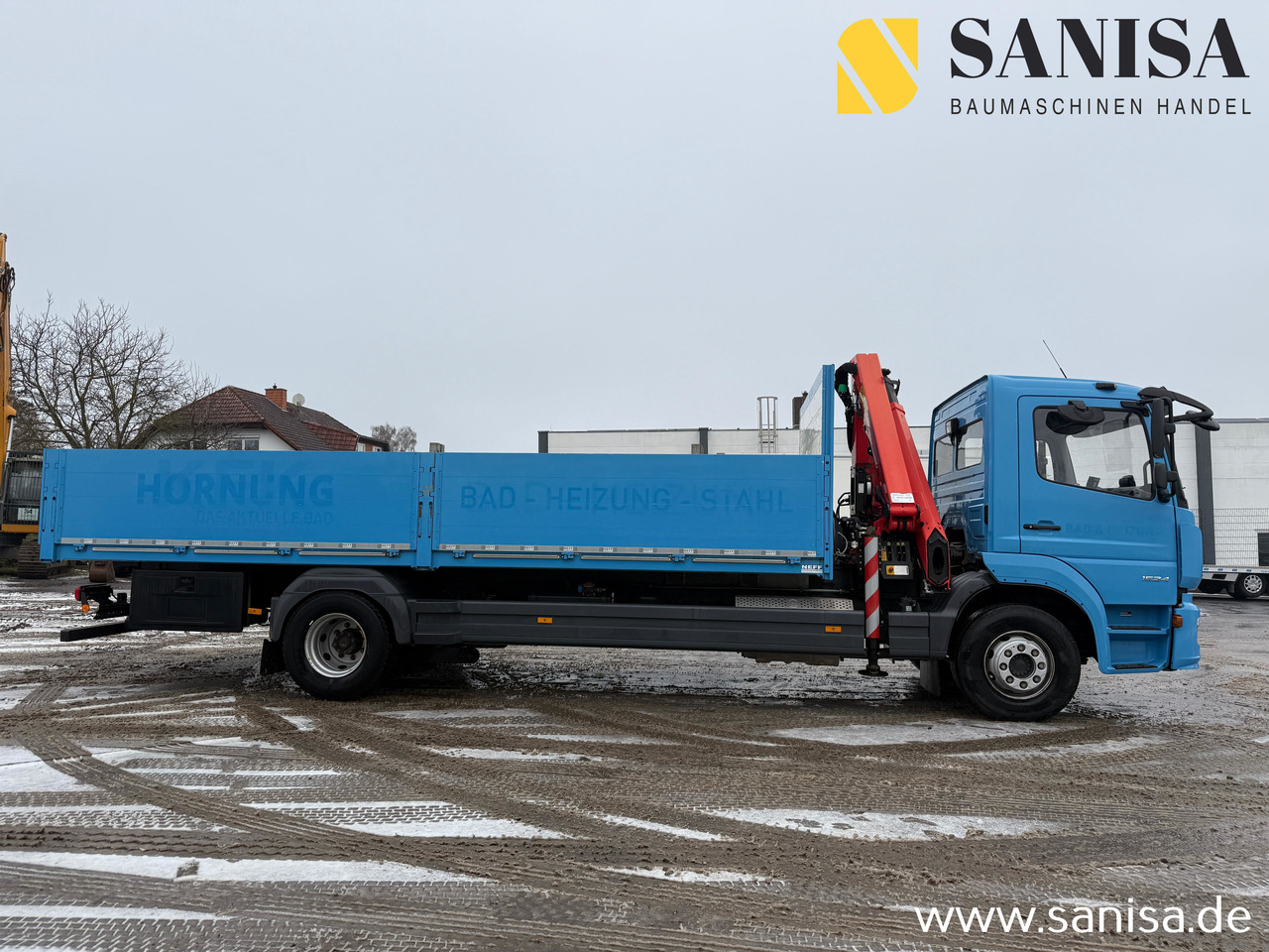 MERCEDES-BENZ Atego 1524/Palfinger PK 9.501/Funk - Autocarro con pianale/ Cassone fisso, Camion con gru: foto 2 MERCEDES-BENZ Atego 1524/Palfinger PK 9.501/Funk - Autocarro con pianale/ Cassone fisso, Camion con gru: foto 2