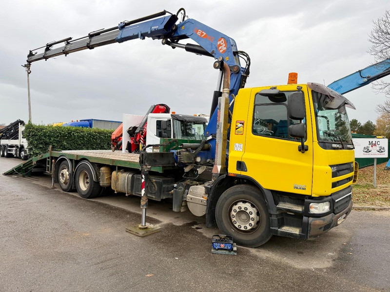 DAF CF 75.310 6X2 + CRANE PM 27 S-4 + RADIO + WINCH - FULL RAMP - LIFT + STEERING AXLE - MANUAL GEARBOX - FR TRUCK - Camion con gru: foto 1 DAF CF 75.310 6X2 + CRANE PM 27 S-4 + RADIO + WINCH - FULL RAMP - LIFT + STEERING AXLE - MANUAL GEARBOX - FR TRUCK - Camion con gru: foto 1