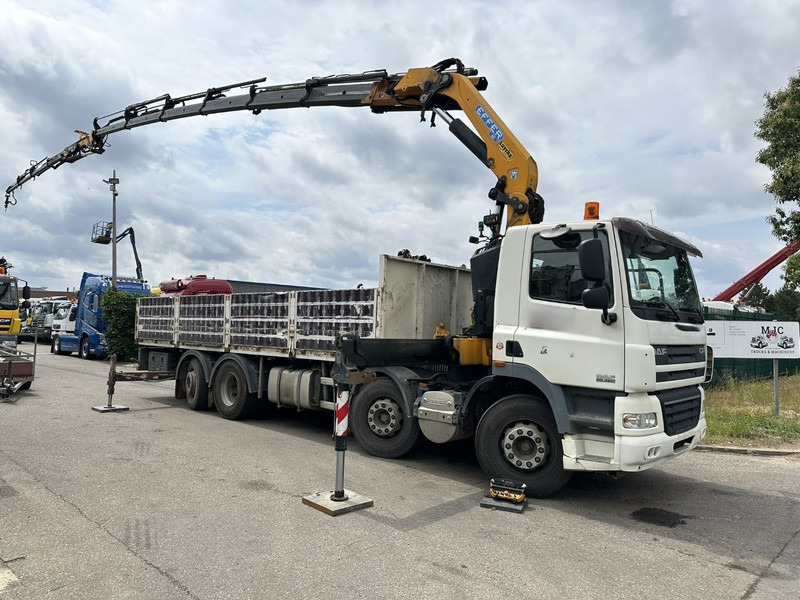 DAF CF 85.360 8x2 + CRANE (25m!) EFFER 305 6S + JIB 4S + ROTATOR - PLATORM 7m60 - LIFT + STEERING AXLE - EURO 5 - BE - Camion con gru: foto 1 DAF CF 85.360 8x2 + CRANE (25m!) EFFER 305 6S + JIB 4S + ROTATOR - PLATORM 7m60 - LIFT + STEERING AXLE - EURO 5 - BE - Camion con gru: foto 1