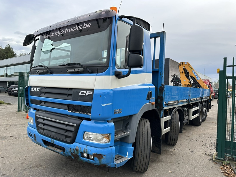 DAF CF 85.360 8x2 PLATFORM 7m35 + CRANE EFFER 165-3S + RADIO - MANUAL GEARBOX ZF - EURO 5 - BE TRUCK - Camion con gru: foto 4 DAF CF 85.360 8x2 PLATFORM 7m35 + CRANE EFFER 165-3S + RADIO - MANUAL GEARBOX ZF - EURO 5 - BE TRUCK - Camion con gru: foto 4