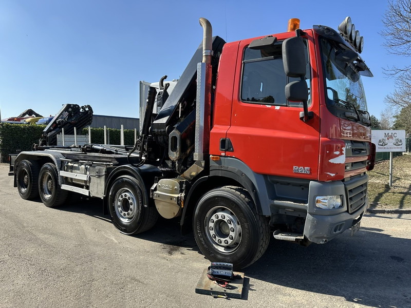 DAF CF 85.410 8x4 HOOKLIFT + CRANE HIAB 244 EP-3 HIDUO - Radio - Rotator - RETARDER - EURO 4 - BIG AXLES HUB REDUCTION - Autocarro scarrabile, Camion con gru: foto 2 DAF CF 85.410 8x4 HOOKLIFT + CRANE HIAB 244 EP-3 HIDUO - Radio - Rotator - RETARDER - EURO 4 - BIG AXLES HUB REDUCTION - Autocarro scarrabile, Camion con gru: foto 2