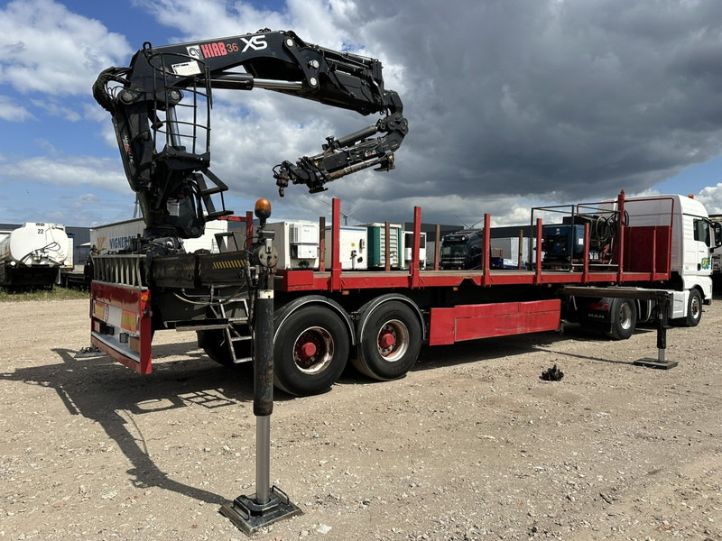 Kwb 2-AXLES PLATFORM + CRANE + HIAB 377 E-4 HIPRO + JIB 100X-3 + RADIO + ROTATOR - SAF axles - AIR SUSPENISION - BELGIAN REG. - Semirimorchio cassonato/ Pianale: foto 2 Kwb 2-AXLES PLATFORM + CRANE + HIAB 377 E-4 HIPRO + JIB 100X-3 + RADIO + ROTATOR - SAF axles - AIR SUSPENISION - BELGIAN REG. - Semirimorchio cassonato/ Pianale: foto 2