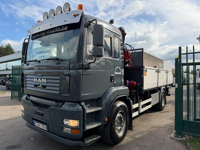 MAN TGA 18.350 4x2 TIPPER + CRANE HMF 1110 K2 + ROTATOR - STEEL SPRING / BLATT / BALLESTAS / LAMES - BE TRUCK - Autocarro ribaltabile, Camion con gru: foto 4 MAN TGA 18.350 4x2 TIPPER + CRANE HMF 1110 K2 + ROTATOR - STEEL SPRING / BLATT / BALLESTAS / LAMES - BE TRUCK - Autocarro ribaltabile, Camion con gru: foto 4
