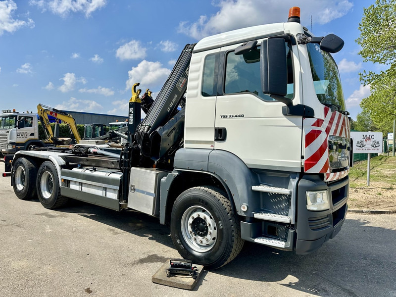 MAN TGS 33.440 6x4 BB HOOKLIFT + CRANE HIAB 166 E-3 HIDUO - RADIO - ROTATOR - EURO 5 - BE TRUCK - Autocarro scarrabile, Camion con gru: foto 2 MAN TGS 33.440 6x4 BB HOOKLIFT + CRANE HIAB 166 E-3 HIDUO - RADIO - ROTATOR - EURO 5 - BE TRUCK - Autocarro scarrabile, Camion con gru: foto 2