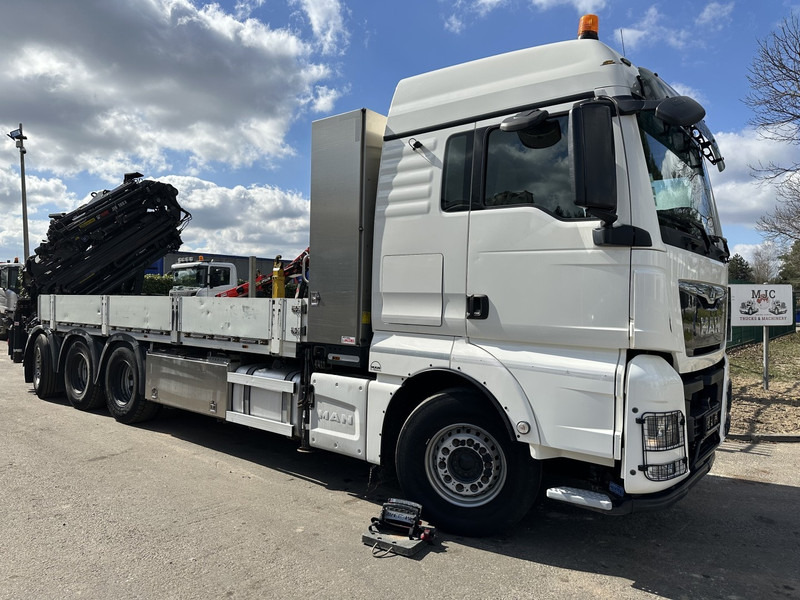 MAN TGX 35.420 8x4-4 TRIDEM PRTISCHE 6m40 + KRAN (26m!) HIAB X-HIPRO 408 E-5 + JIB 100X-5 - *306.245km* - BE TRUCK - Autocarro con pianale/ Cassone fisso, Camion con gru: foto 1 MAN TGX 35.420 8x4-4 TRIDEM PRTISCHE 6m40 + KRAN (26m!) HIAB X-HIPRO 408 E-5 + JIB 100X-5 - *306.245km* - BE TRUCK - Autocarro con pianale/ Cassone fisso, Camion con gru: foto 1
