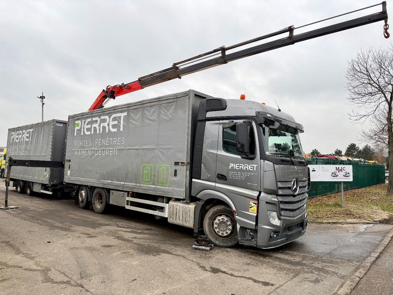 Mercedes-Benz ACTROS 2645 6x2 105m³ JUMBO + CRANE PALFINGER PK19001 (4x) - RETARDER - RADIO - *FULL AIR* - FRIGO - EURO 6 - SAF AS - BELGIAN TRUCK - Camion con gru: foto 1 Mercedes-Benz ACTROS 2645 6x2 105m³ JUMBO + CRANE PALFINGER PK19001 (4x) - RETARDER - RADIO - *FULL AIR* - FRIGO - EURO 6 - SAF AS - BELGIAN TRUCK - Camion con gru: foto 1