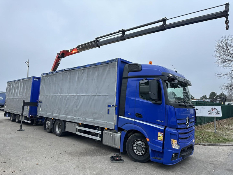 Mercedes-Benz Actros 2645 6x2 105m³ JUMBO + RETARDER + CRANE PALFINGER PK 19.001 SLD (4x) + RADIO - *FULL AIR* - FRIGO - EURO 6 - SAF AXLES - BELGIAN TRUCK - Camion con gru: foto 1 Mercedes-Benz Actros 2645 6x2 105m³ JUMBO + RETARDER + CRANE PALFINGER PK 19.001 SLD (4x) + RADIO - *FULL AIR* - FRIGO - EURO 6 - SAF AXLES - BELGIAN TRUCK - Camion con gru: foto 1