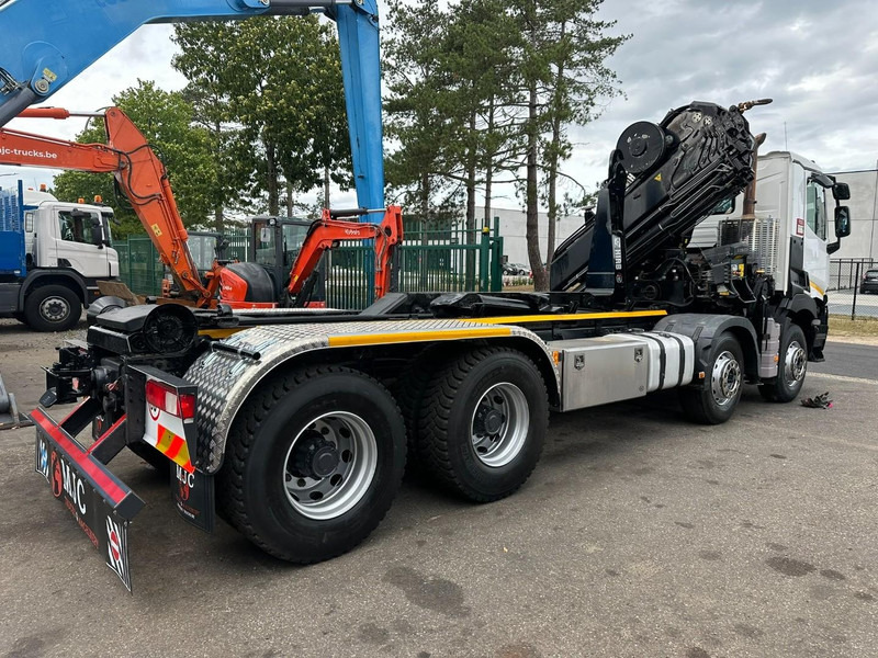 Renault C460 8x4 HOOKLIFT + (19m!) CRANE HIAB 288 E-6 HIDUO - RADIO - 5/6 F - STEEL SPRING / HUB REDUCTION - BE TRUCK - Autocarro scarrabile, Camion con gru: foto 5 Renault C460 8x4 HOOKLIFT + (19m!) CRANE HIAB 288 E-6 HIDUO - RADIO - 5/6 F - STEEL SPRING / HUB REDUCTION - BE TRUCK - Autocarro scarrabile, Camion con gru: foto 5