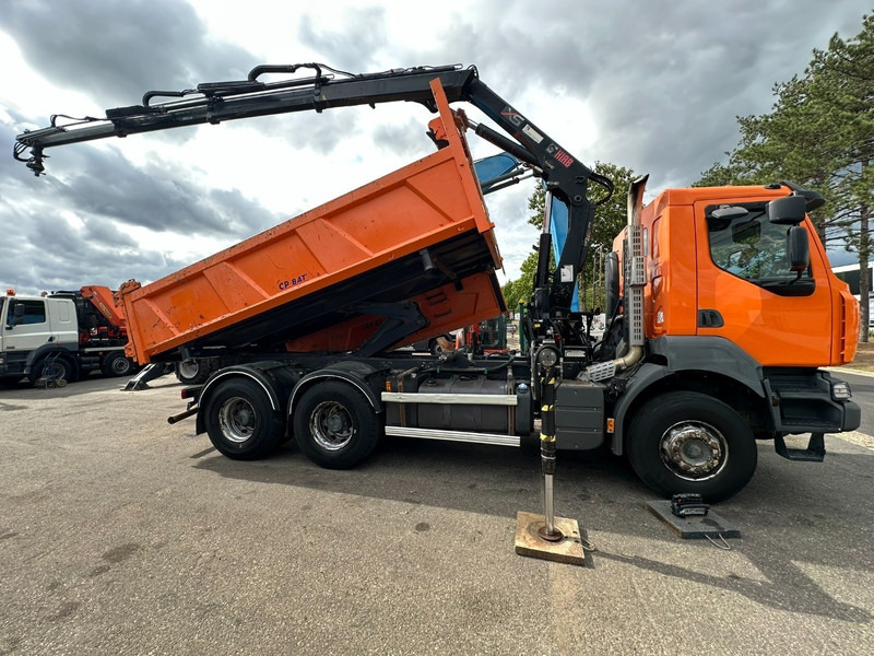 Renault KERAX 380 DXI 6x4 TIPPER + CRANE HIAB 144 B-3 - RADIO - *246.000km* - RETARDER - BORDMATIC - EURO 5 - Autocarro ribaltabile, Camion con gru: foto 3 Renault KERAX 380 DXI 6x4 TIPPER + CRANE HIAB 144 B-3 - RADIO - *246.000km* - RETARDER - BORDMATIC - EURO 5 - Autocarro ribaltabile, Camion con gru: foto 3