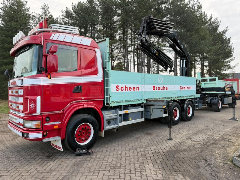 Scania 164L-480 V8 6x4 + CRANE HIAB 350-4 + JIB 90-4 - *TOP CONDITION* - ROTATOR - RADIO - RETARDER - STEEL SPRING / HUB REDUCTION - BE TRUCK - Camion con gru: foto 3 Scania 164L-480 V8 6x4 + CRANE HIAB 350-4 + JIB 90-4 - *TOP CONDITION* - ROTATOR - RADIO - RETARDER - STEEL SPRING / HUB REDUCTION - BE TRUCK - Camion con gru: foto 3