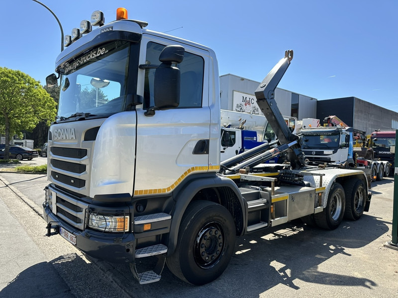 Scania G450 6x4 HAAKSYSTEEM AJK 20T - 5760mm - 3m90 WB - BLADVERING / NAAFREDUCTIE - EURO 6 - BE TRUCK - Autocarro scarrabile: foto 3 Scania G450 6x4 HAAKSYSTEEM AJK 20T - 5760mm - 3m90 WB - BLADVERING / NAAFREDUCTIE - EURO 6 - BE TRUCK - Autocarro scarrabile: foto 3
