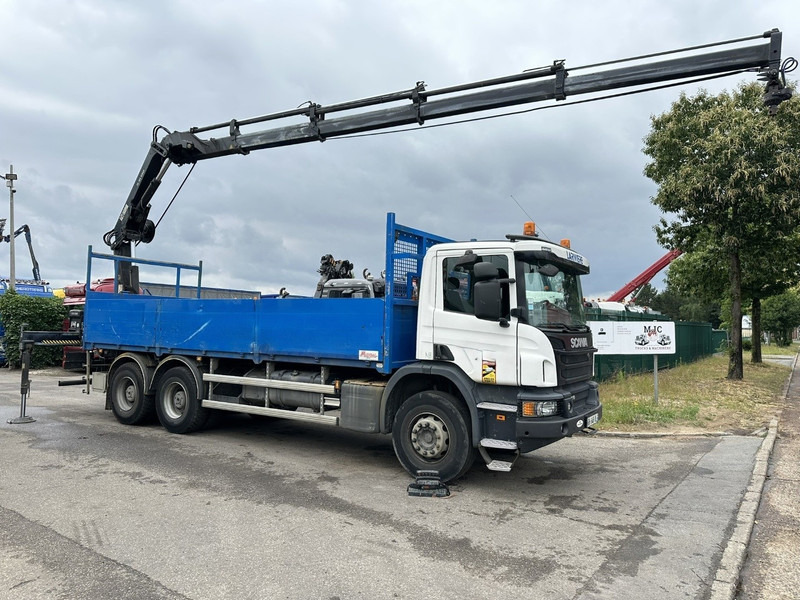 Scania P410 6x4 + CRANE HIAB 166 ES-4 - RETARDER - ROTATOR - PLATFORM 6m80 - BIG AXLES HUB REDUCTION - STEEL SPRING - Camion con gru: foto 2 Scania P410 6x4 + CRANE HIAB 166 ES-4 - RETARDER - ROTATOR - PLATFORM 6m80 - BIG AXLES HUB REDUCTION - STEEL SPRING - Camion con gru: foto 2