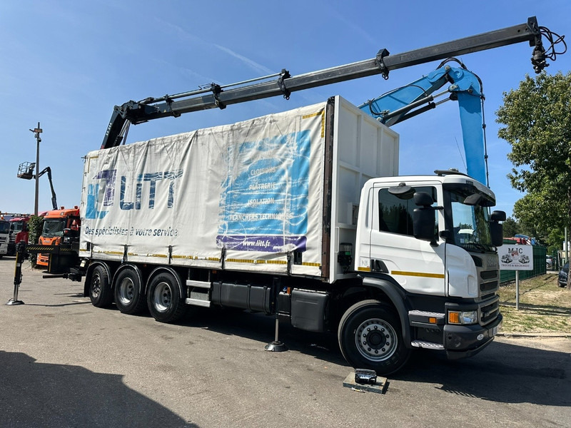 Scania P410 8x4 TRIDEM + CRANE HIAB 244 EP-4 HIDUO - RETARDER - LIFT + STEERING AXLE - *327.000km* - RADIO - Camion con gru: foto 1 Scania P410 8x4 TRIDEM + CRANE HIAB 244 EP-4 HIDUO - RETARDER - LIFT + STEERING AXLE - *327.000km* - RADIO - Camion con gru: foto 1