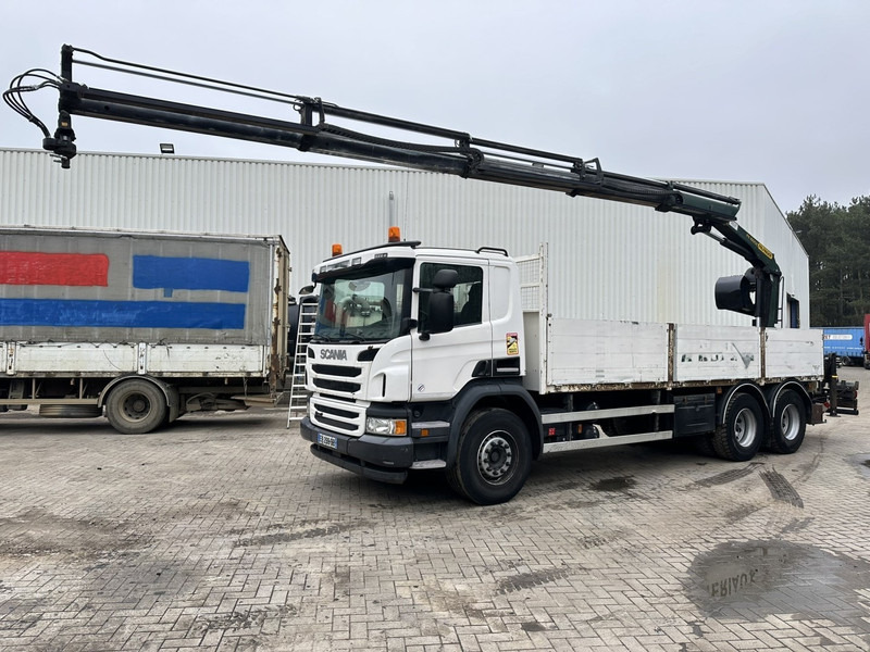 Scania P450 6x4 + KRAN PK 16002 C - *287.000km* - RETARDER - E6 - TÜV 07/2025 - GOOD CONDITION - Autocarro con pianale/ Cassone fisso, Camion con gru: foto 1 Scania P450 6x4 + KRAN PK 16002 C - *287.000km* - RETARDER - E6 - TÜV 07/2025 - GOOD CONDITION - Autocarro con pianale/ Cassone fisso, Camion con gru: foto 1