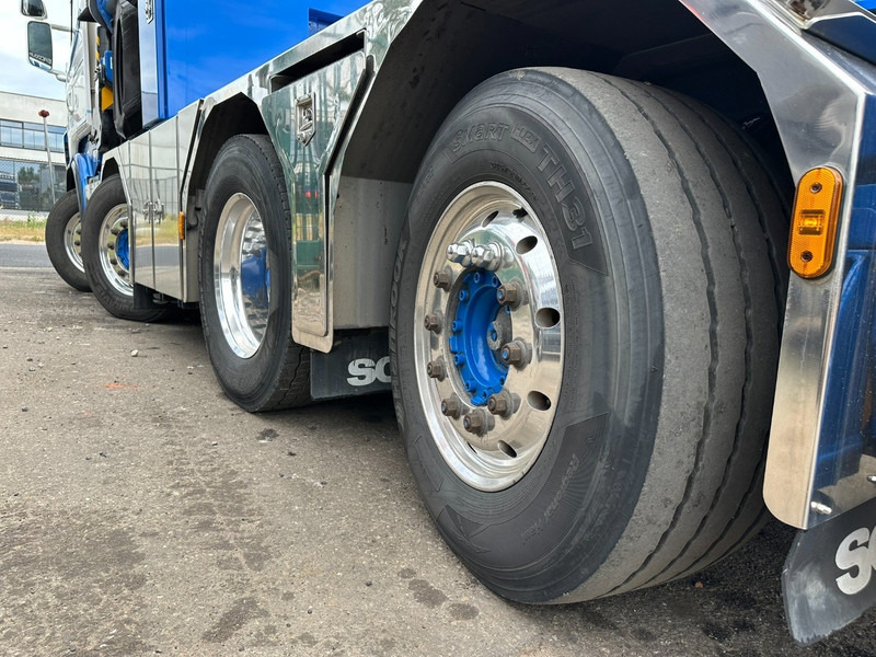 Camion con gru Scania R500 8x2 + CRANE 100Tm! PALFINGER PK100002 G 8x + 1 ME - RETARDER - ALCOA DURA BRIGHT - LIFT + STEERING - 5/6 HYDR F - TÜV 05/2026 - TOP CONDITION: foto 13