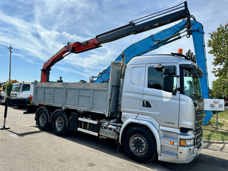 Scania R520 6x4 TIPPER + CRANE PALFINGER PK 15002 A - TRACTOR UNIT - RETARDER - *FULL AIR* - EUR 6 - BE TRUCK - Autocarro ribaltabile, Camion con gru: foto 4 Scania R520 6x4 TIPPER + CRANE PALFINGER PK 15002 A - TRACTOR UNIT - RETARDER - *FULL AIR* - EUR 6 - BE TRUCK - Autocarro ribaltabile, Camion con gru: foto 4