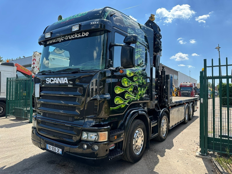 Scania R620 8x2 PRITSCHE + KRAN HIAB 800 EP-5 HIPRO - RETARDER - LIFT/STEERING AXLE - HIGHLINE SLEEPER - LEATHER - ALCOA - Autocarro con pianale/ Cassone fisso, Camion con gru: foto 4 Scania R620 8x2 PRITSCHE + KRAN HIAB 800 EP-5 HIPRO - RETARDER - LIFT/STEERING AXLE - HIGHLINE SLEEPER - LEATHER - ALCOA - Autocarro con pianale/ Cassone fisso, Camion con gru: foto 4