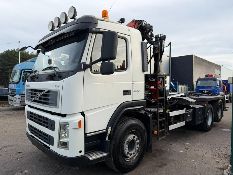 Volvo FM 400 6x2 HOOKLIFT + CRANE PALFINGER PK 15500 B (2x) - 5/6 F - MANUAL - EURO 4 - BE TRUCK - Autocarro scarrabile, Camion con gru: foto 4 Volvo FM 400 6x2 HOOKLIFT + CRANE PALFINGER PK 15500 B (2x) - 5/6 F - MANUAL - EURO 4 - BE TRUCK - Autocarro scarrabile, Camion con gru: foto 4