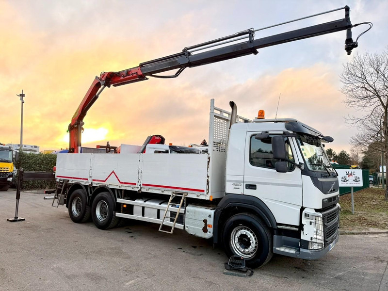 Volvo FM 420 6x4 + CRANE PALFINGER PK18502 SH B (3x) - ROTATOR - 5/6 F - TÜV 05/2026 - CG FR - PLATFORM 6m50 - I-Shift - 325.000km - STEEL SPRING / HUB REDUCTION - Camion con gru: foto 1 Volvo FM 420 6x4 + CRANE PALFINGER PK18502 SH B (3x) - ROTATOR - 5/6 F - TÜV 05/2026 - CG FR - PLATFORM 6m50 - I-Shift - 325.000km - STEEL SPRING / HUB REDUCTION - Camion con gru: foto 1