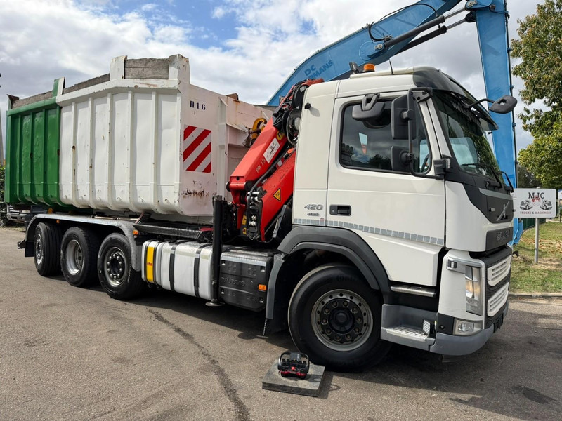 Volvo FM 420 8x2 HOOKLIFT + CRANE PALFINGER PK19.001 SLD B - *294.000km* - EURO 6 - LIFT + STEERING AXLE - I SHIFT - BE TRUCK - Autocarro scarrabile, Camion con gru: foto 2 Volvo FM 420 8x2 HOOKLIFT + CRANE PALFINGER PK19.001 SLD B - *294.000km* - EURO 6 - LIFT + STEERING AXLE - I SHIFT - BE TRUCK - Autocarro scarrabile, Camion con gru: foto 2