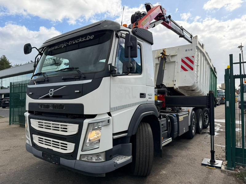 Volvo FM 420 8x2 HOOKLIFT + CRANE PALFINGER PK19.001 SLD B - *294.000km* - EURO 6 - LIFT + STEERING AXLE - I SHIFT - BE TRUCK - Autocarro scarrabile, Camion con gru: foto 3 Volvo FM 420 8x2 HOOKLIFT + CRANE PALFINGER PK19.001 SLD B - *294.000km* - EURO 6 - LIFT + STEERING AXLE - I SHIFT - BE TRUCK - Autocarro scarrabile, Camion con gru: foto 3