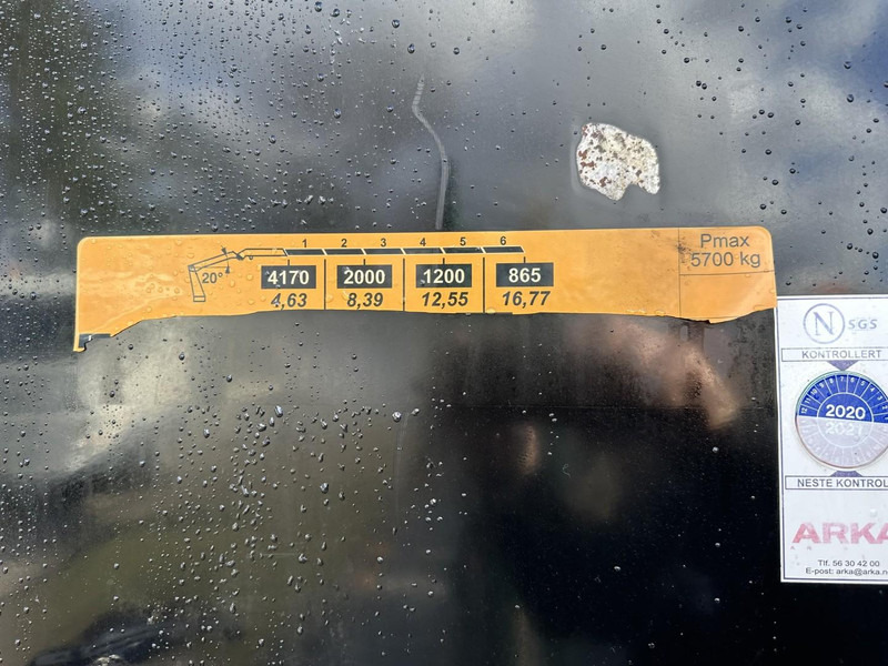 Autocarro con pianale/ Cassone fisso, Camion con gru Volvo FMX 370 6x2 PRITSCHE 6M35 + KRAN EFFER 215/6S -*127.000km* - LIFT AXLE - DOUBLE WHEELS - I SHIFT - EURO 6 - BE PAPERS: foto 9