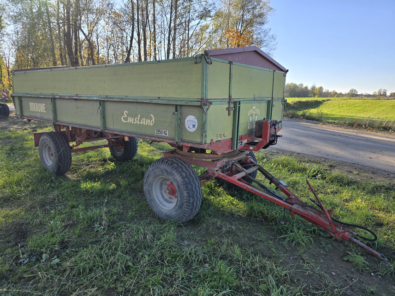 Krone Emsland 90 ZK - Rimorchio a cassone agricolo: foto 1 Krone Emsland 90 ZK - Rimorchio a cassone agricolo: foto 1