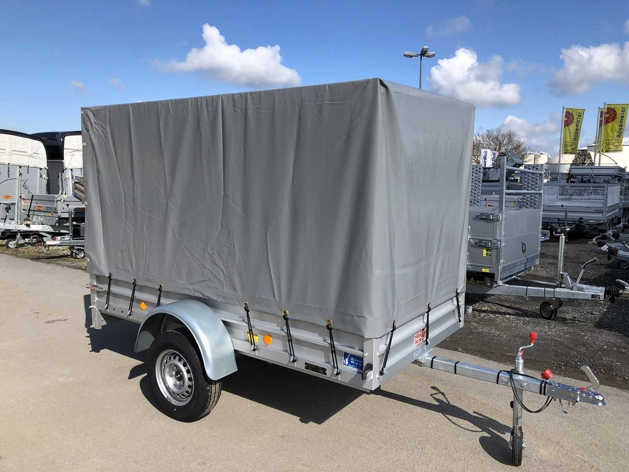 KOCH U4 mit Plane 1100 grau Kastenanhänger ungebremst - Rimorchio per auto: foto 3 KOCH U4 mit Plane 1100 grau Kastenanhänger ungebremst - Rimorchio per auto: foto 3