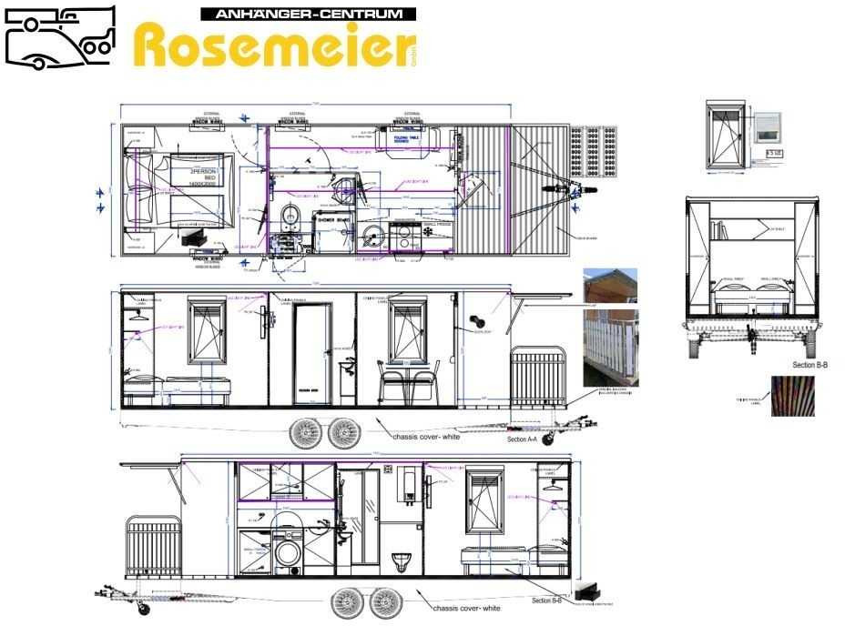 ROSEMEIER EW TA-NO Mannschaftswagen 730 Veranda Mannschaftswagen - Contenitore abitativo, Rimorchio: foto 2 ROSEMEIER EW TA-NO Mannschaftswagen 730 Veranda Mannschaftswagen - Contenitore abitativo, Rimorchio: foto 2