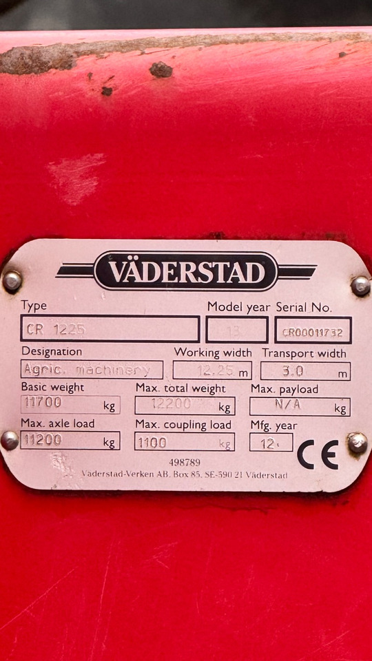 Väderstad Carrier 1225 # CrossCutter#neue Steelrunner - Erpice a dischi: foto 2 Väderstad Carrier 1225 # CrossCutter#neue Steelrunner - Erpice a dischi: foto 2