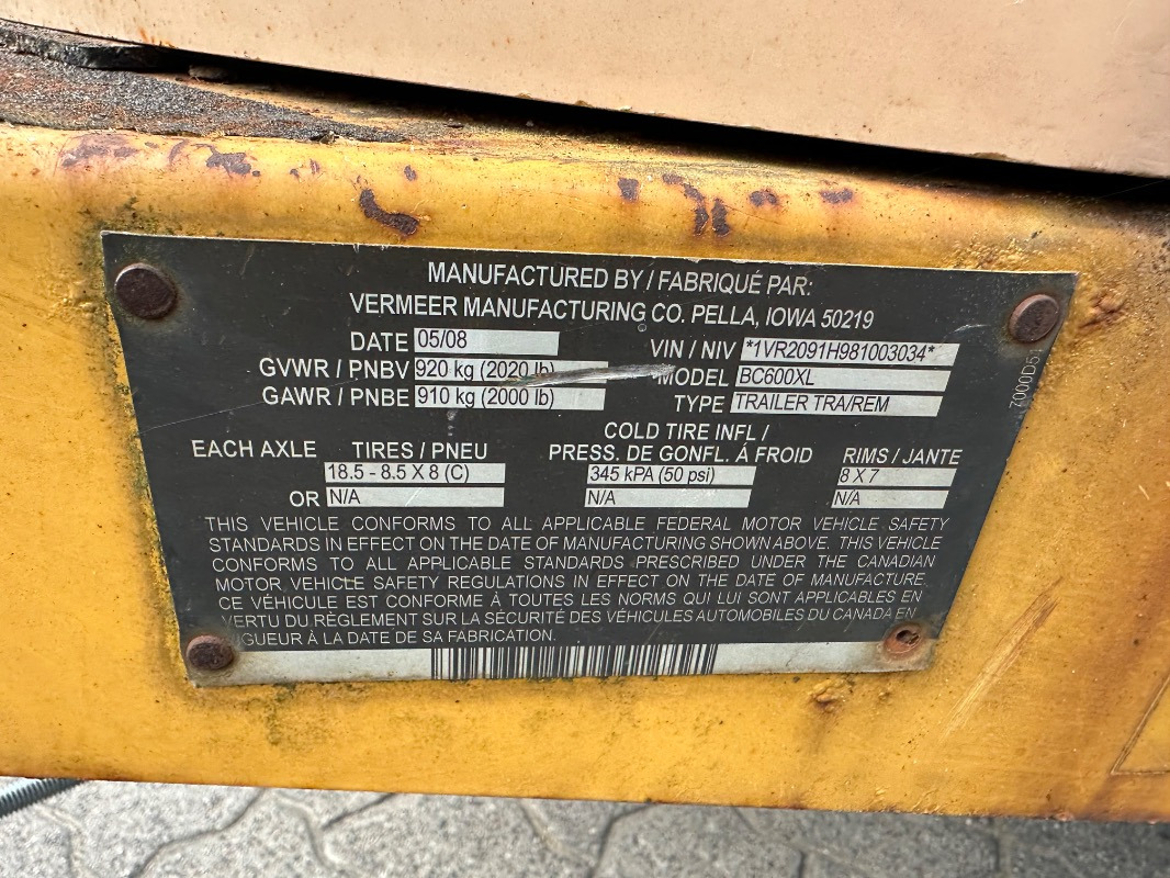 Vermeer BC 600XL - Falciatrice: foto 5 Vermeer BC 600XL - Falciatrice: foto 5