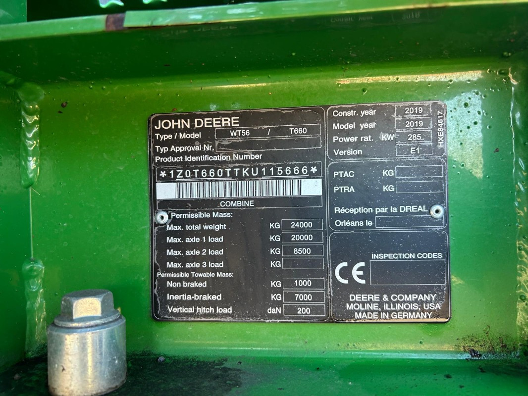 John Deere T660 - Mietitrebbia: foto 5 John Deere T660 - Mietitrebbia: foto 5