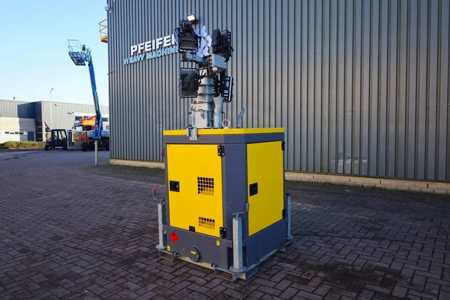 Torre faro Atlas Copco HiLight B5+KD Max Boom Height 8m, Luminosity With: foto 8