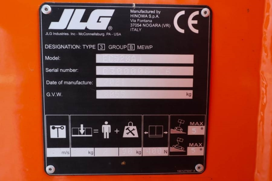 JLG EC520AJ Electric, 18m Working Height, 10.65m Reach - Piattaforma articolata: foto 4 JLG EC520AJ Electric, 18m Working Height, 10.65m Reach - Piattaforma articolata: foto 4