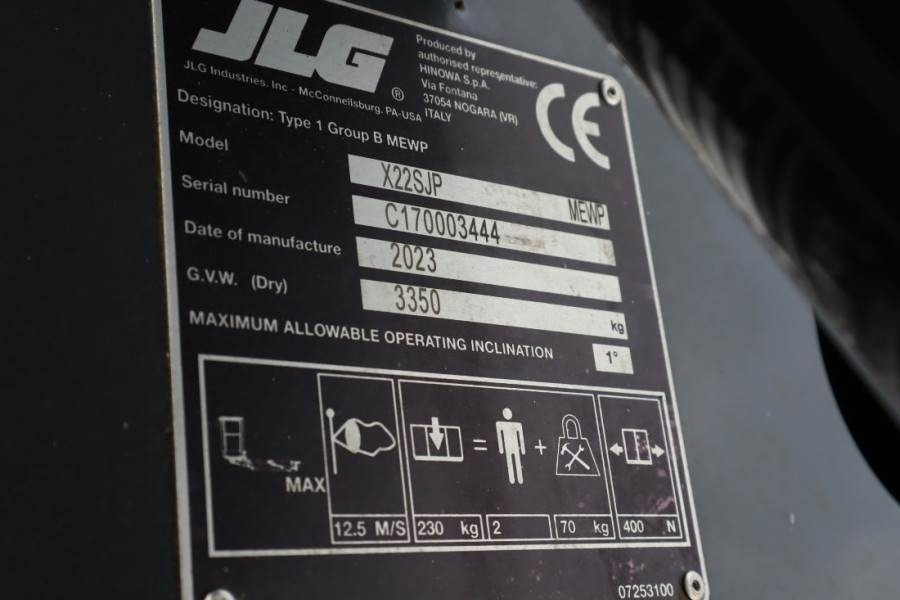 JLG X22SJP Unused, Valid inspection, *Guarantee! Dies - Piattaforma articolata: foto 5 JLG X22SJP Unused, Valid inspection, *Guarantee! Dies - Piattaforma articolata: foto 5