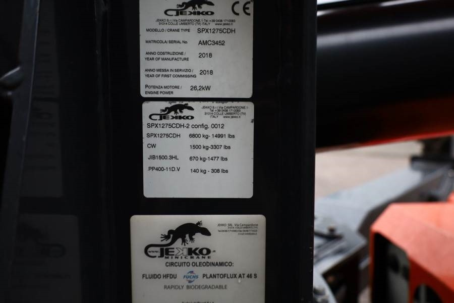 Jekko SPX1275CDH Valid inspection, *Guarantee! Diesel/El - Gru cingolata: foto 5 Jekko SPX1275CDH Valid inspection, *Guarantee! Diesel/El - Gru cingolata: foto 5
